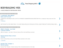 Tablet Screenshot of bodybuildingvids.blogspot.com