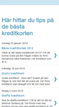 Mobile Screenshot of kreditkort-trots-betalningsanmarkning.blogspot.com