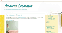 Desktop Screenshot of amateurdecorator.blogspot.com