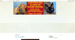 Desktop Screenshot of cantinhodasalunas-elaine.blogspot.com