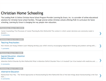 Tablet Screenshot of christianschooling.blogspot.com