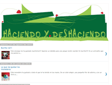 Tablet Screenshot of haciendo-y-deshaciendo.blogspot.com