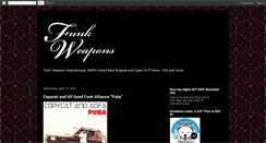 Desktop Screenshot of funkweapons.blogspot.com