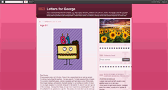 Desktop Screenshot of lettersforgeorge.blogspot.com