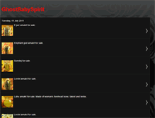 Tablet Screenshot of ghostbabyspirit.blogspot.com