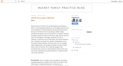 Desktop Screenshot of mackeyfamilypractice.blogspot.com