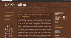 Desktop Screenshot of blogcriminalista.blogspot.com