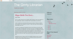 Desktop Screenshot of grrrlylibrarian.blogspot.com