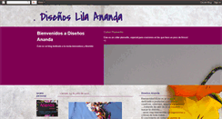 Desktop Screenshot of disenoslilaananda.blogspot.com