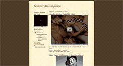 Desktop Screenshot of anistononlineblog.blogspot.com