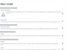 Tablet Screenshot of howilived.blogspot.com