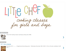 Tablet Screenshot of littlechefcookingclasses.blogspot.com