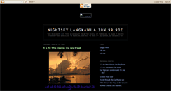 Desktop Screenshot of nightsky-langkawi.blogspot.com