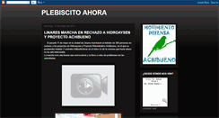 Desktop Screenshot of plebiscitoahora.blogspot.com