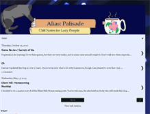 Tablet Screenshot of alias-palisade.blogspot.com