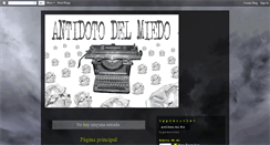 Desktop Screenshot of antidotodelmiedo.blogspot.com