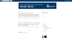 Desktop Screenshot of dallassymphony.blogspot.com