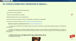 Desktop Screenshot of consultorio-opositor-2.blogspot.com