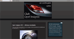 Desktop Screenshot of clubopelinsignia.blogspot.com