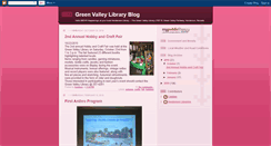 Desktop Screenshot of greenvalleylibrary.blogspot.com