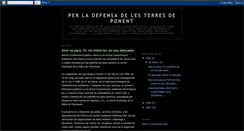 Desktop Screenshot of defensadelterritori.blogspot.com