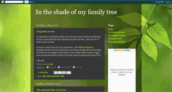 Desktop Screenshot of intheshadeofmyfamilytree.blogspot.com