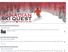 Tablet Screenshot of canadianskiquest.blogspot.com
