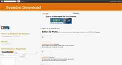Desktop Screenshot of evandrodownload.blogspot.com