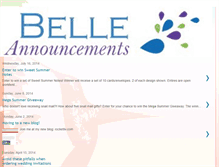 Tablet Screenshot of belleannounces.blogspot.com