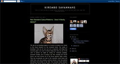 Desktop Screenshot of kirembosavannahs.blogspot.com