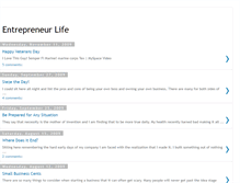 Tablet Screenshot of entrepreneurelife.blogspot.com