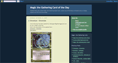 Desktop Screenshot of magicthegatheringcardoftheday.blogspot.com