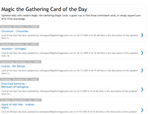 Tablet Screenshot of magicthegatheringcardoftheday.blogspot.com