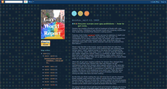 Desktop Screenshot of gayworldreport.blogspot.com