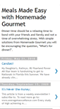 Mobile Screenshot of mealsmadeeasywithhomemadegourmet.blogspot.com