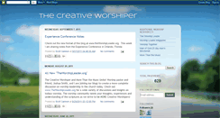 Desktop Screenshot of creativeworshiper.blogspot.com