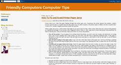 Desktop Screenshot of friendlycomputerstips.blogspot.com