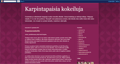 Desktop Screenshot of karpintapaisiakokeiluja.blogspot.com