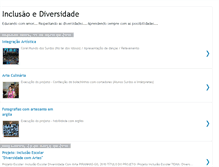 Tablet Screenshot of inclusoediversidade.blogspot.com