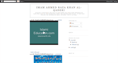Desktop Screenshot of imamahmedrazakhanal-qaderi.blogspot.com