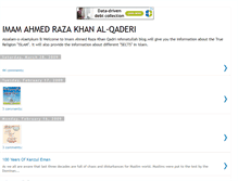 Tablet Screenshot of imamahmedrazakhanal-qaderi.blogspot.com