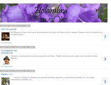 Tablet Screenshot of holambrafloresemvoce.blogspot.com