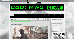 Desktop Screenshot of cod-mw3-news.blogspot.com