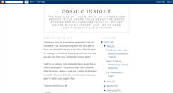 Desktop Screenshot of cosmicinsights-sunita.blogspot.com