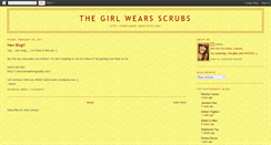 Desktop Screenshot of girlwearsscrubs.blogspot.com