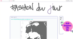 Desktop Screenshot of fashiondujourdaily.blogspot.com