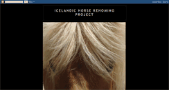 Desktop Screenshot of icelandicrehomingproject.blogspot.com