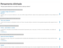 Tablet Screenshot of pensamentoalinhado.blogspot.com