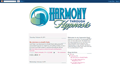 Desktop Screenshot of harmonythroughhypnosis.blogspot.com