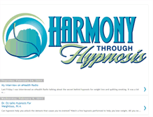 Tablet Screenshot of harmonythroughhypnosis.blogspot.com